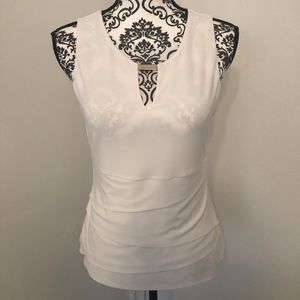 White House Black Market sleeveless fitted top